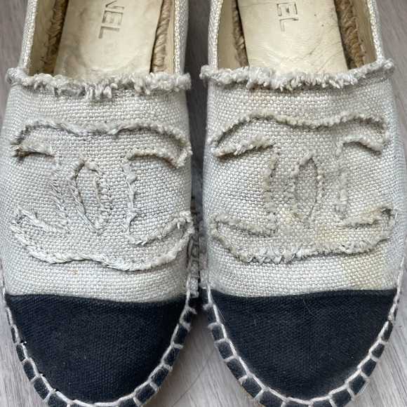 CHANEL USED Espadrilles size 38 beige - Picture 11 of 16